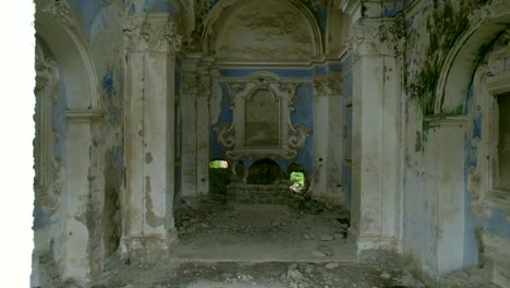 this is the abandoned church of “monticello” in italy