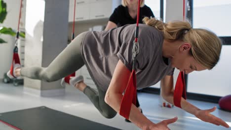 female physical therapist working with a female patient.