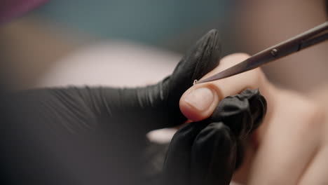 nail care treatment in salon