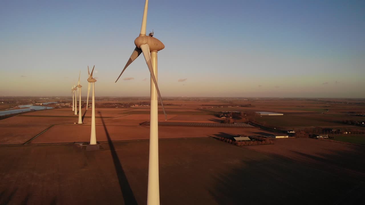 조감도:풍경 속의 풍력 터빈