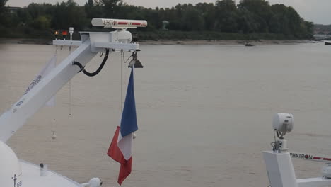 view of a river from a boat