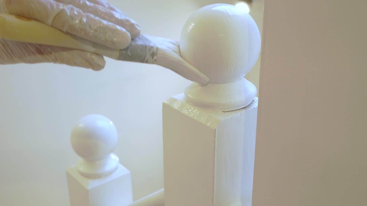 pintura de brillo de emulsión de bricolaje de carpintería de barandilla interior 2