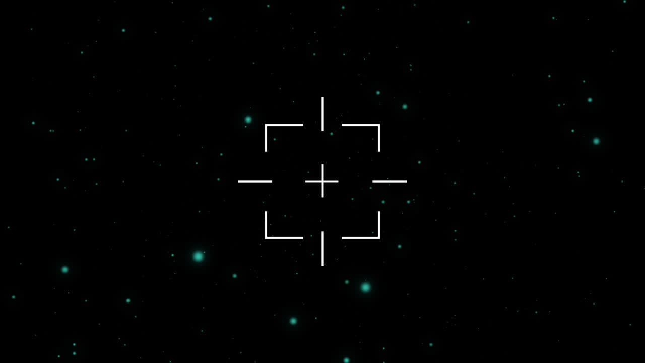 animación de la exploración y grabación del alcance de parpadeo blanco