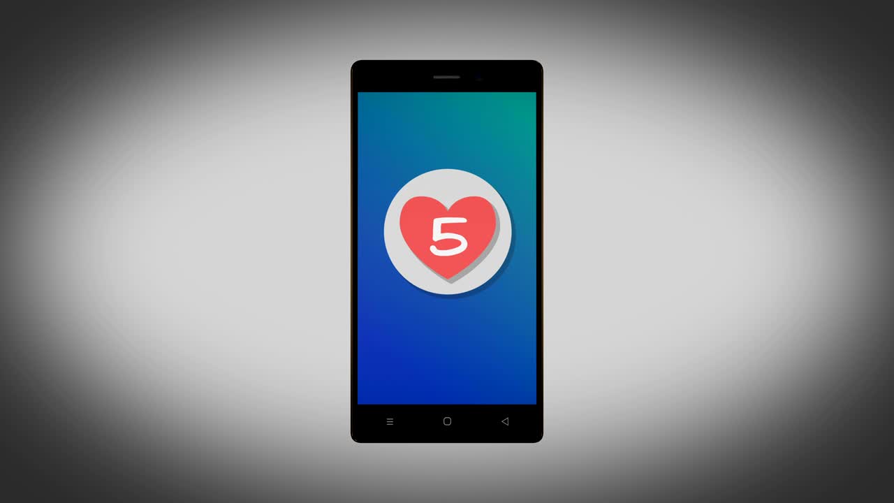 편지, 뉴스레터, 소셜 미디어 또는 바이러스 메시지를 손으로 만지는 애니메이션 루프 4k를 통해 인박스에 보내십시오.