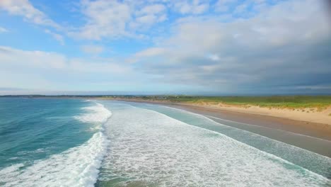 beautiful turquoise sea and coastline 4k