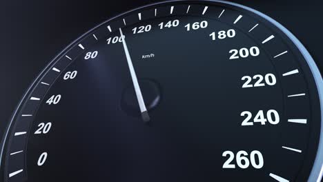 car speedometer macroplane gaining speed