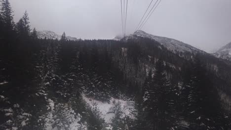 Majestuosas-Montañas-Tatra-En-La-Vista-Del-Día-De-Invierno-Desde-El-Teleférico-En-Kasprowy-Wierch,-Polonia