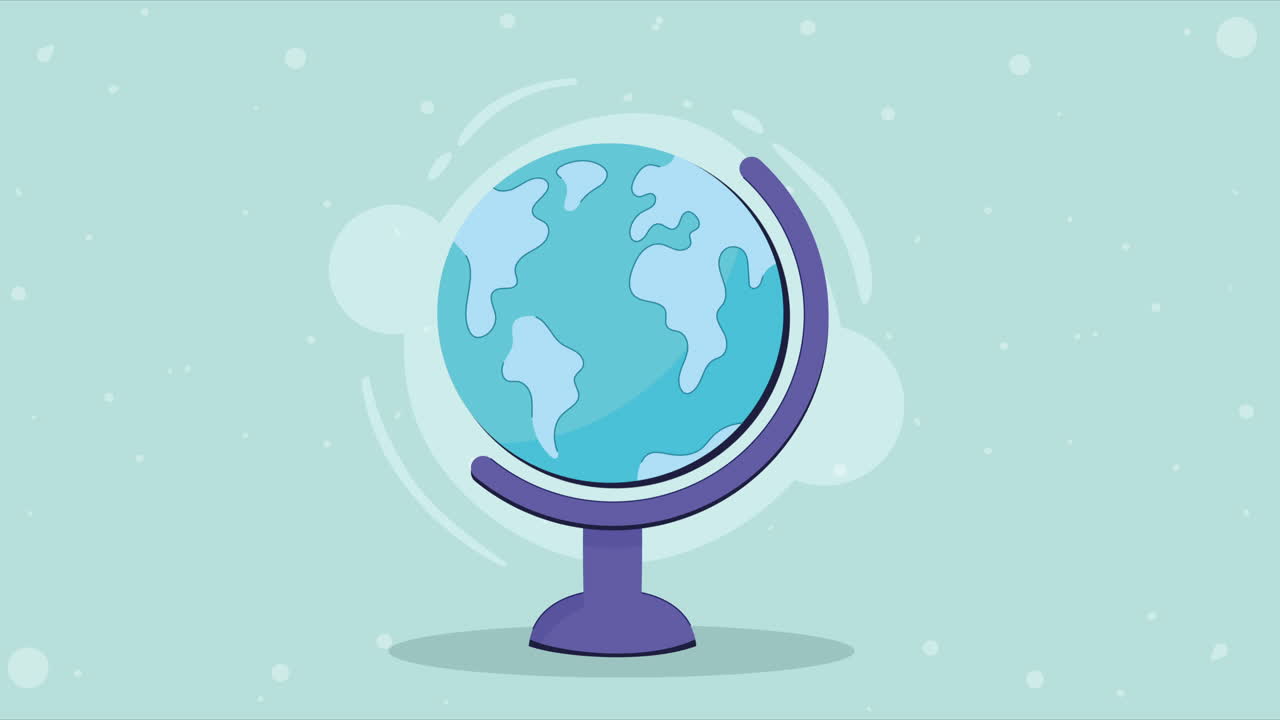 세계 지도 공급 애니메이션