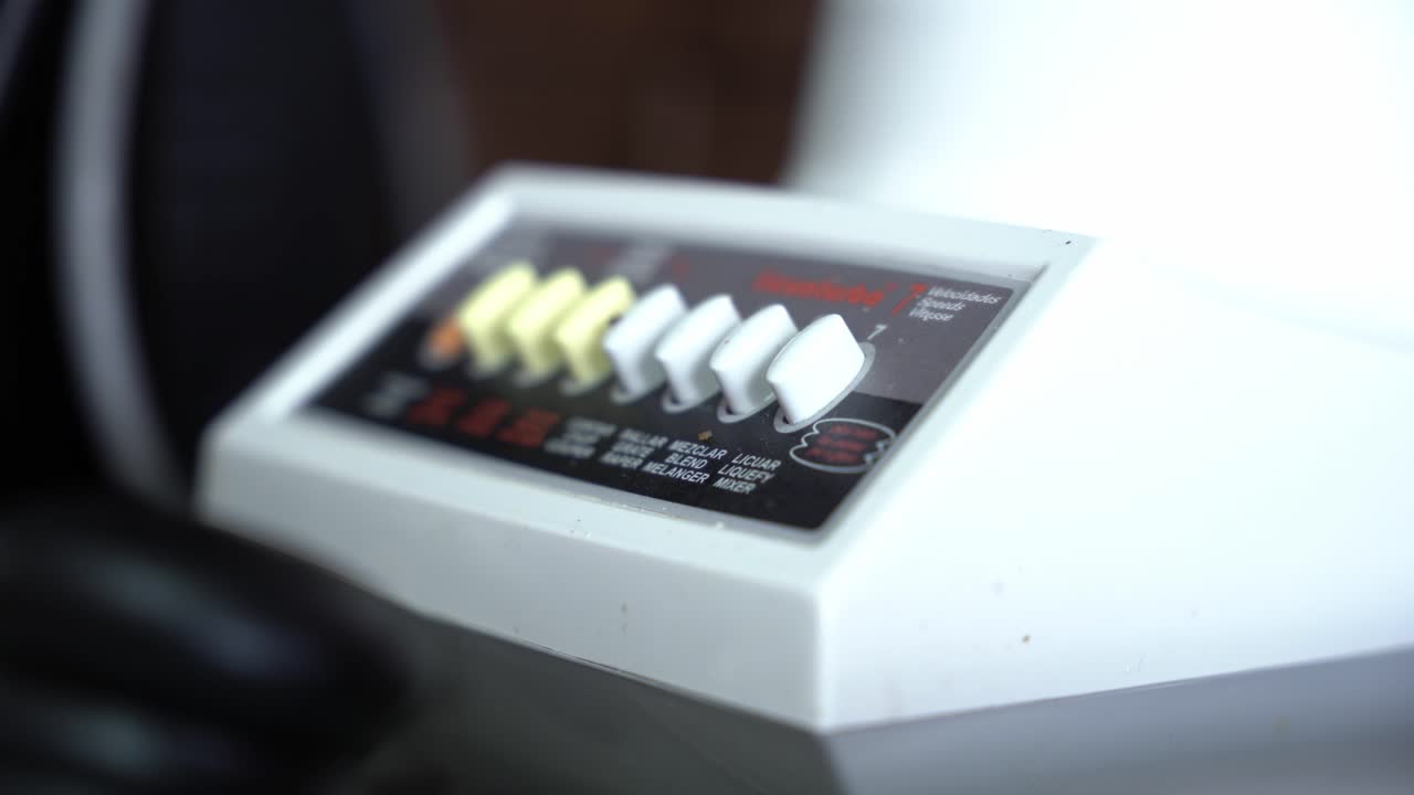 primer plano de un dispositivo mezclador