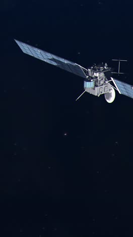 spacecraft in orbit: a close-up view