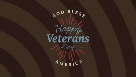 Animation-of-veterans-day-text-over-brown-stripes