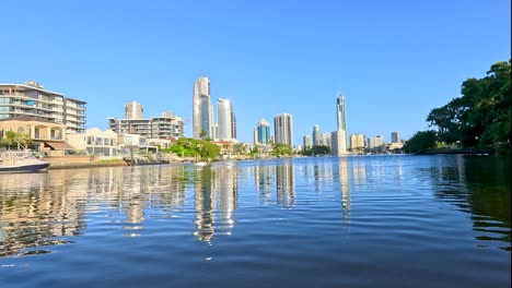 scenic river cruise with city skyline views