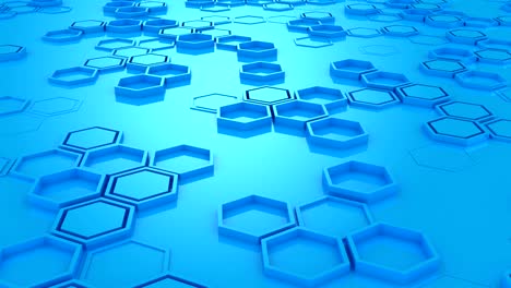 el fondo de los hexágonos