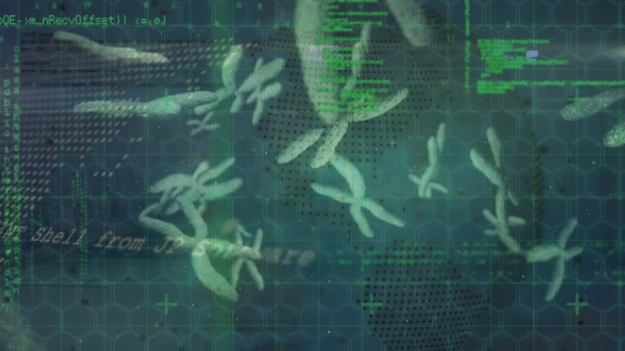 Animace covidové buňky přes mapu světa a zpracování dat.