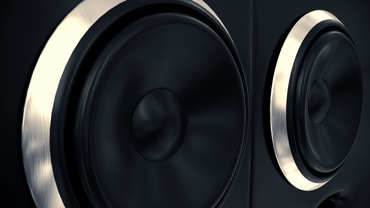 altavoces de música vibrante sub cono golpea el bajo altavoz del club de sonido caja de boom 4k