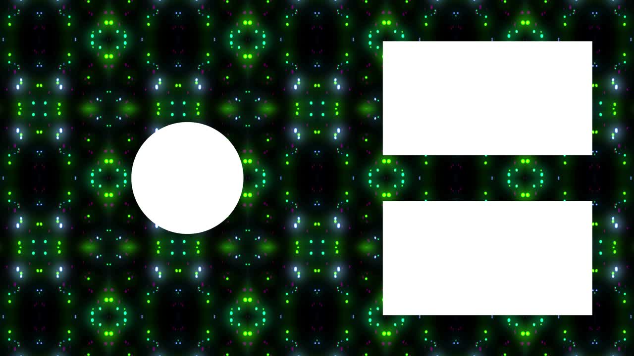 입자 반이는 칼레도스코프 엔드 카드 엔딩 스크린 모션 그래픽