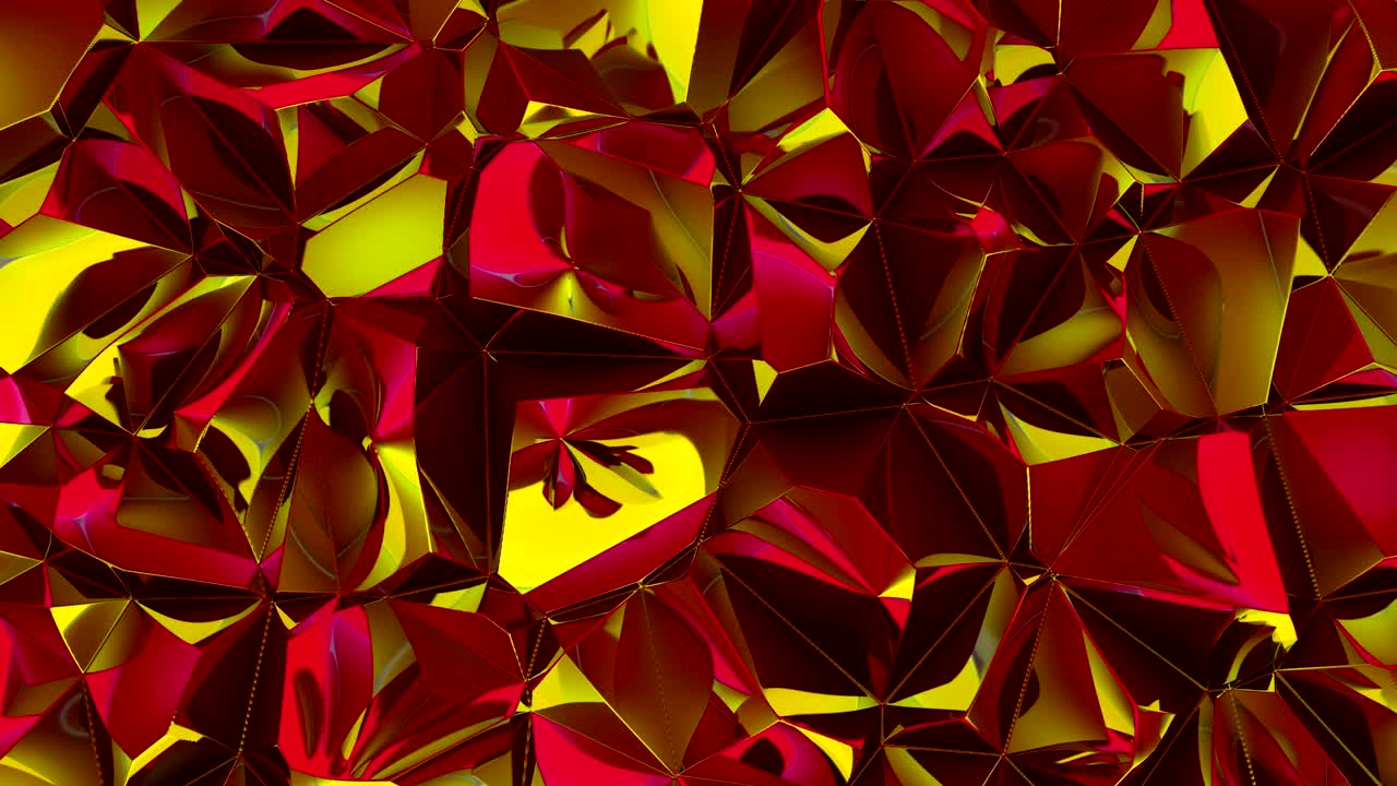 3d Close up, Looped abstract background consisting of precious crystals, iridescent in the light. Perfectly fit for your project as a trendy background.