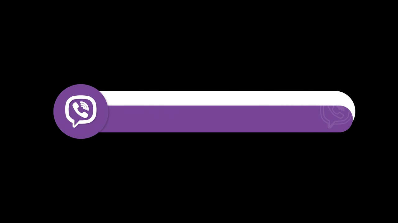 Animated Viber Lower Third Graphic with Call Icon