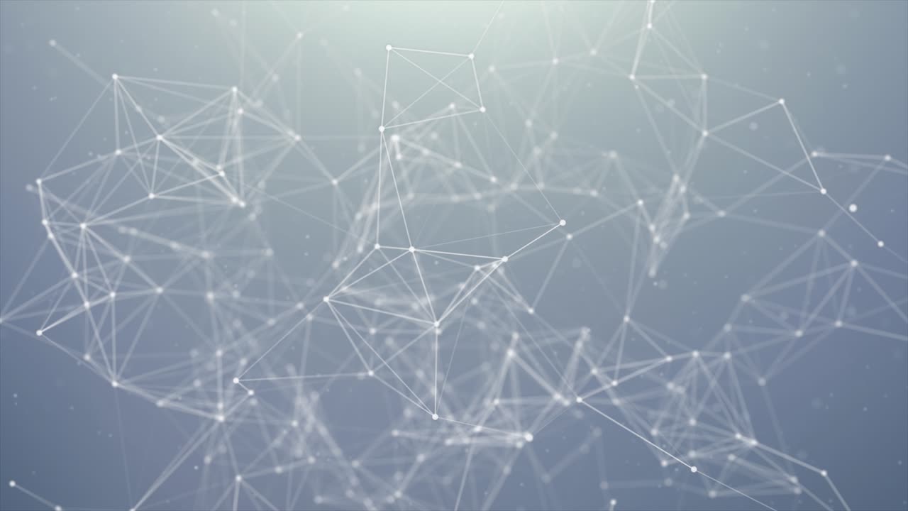 204 abstract digital concept of geometrical figures polygon plexus fractals moving connecting