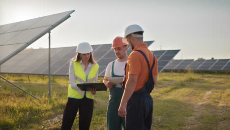 solar panel maintenance team