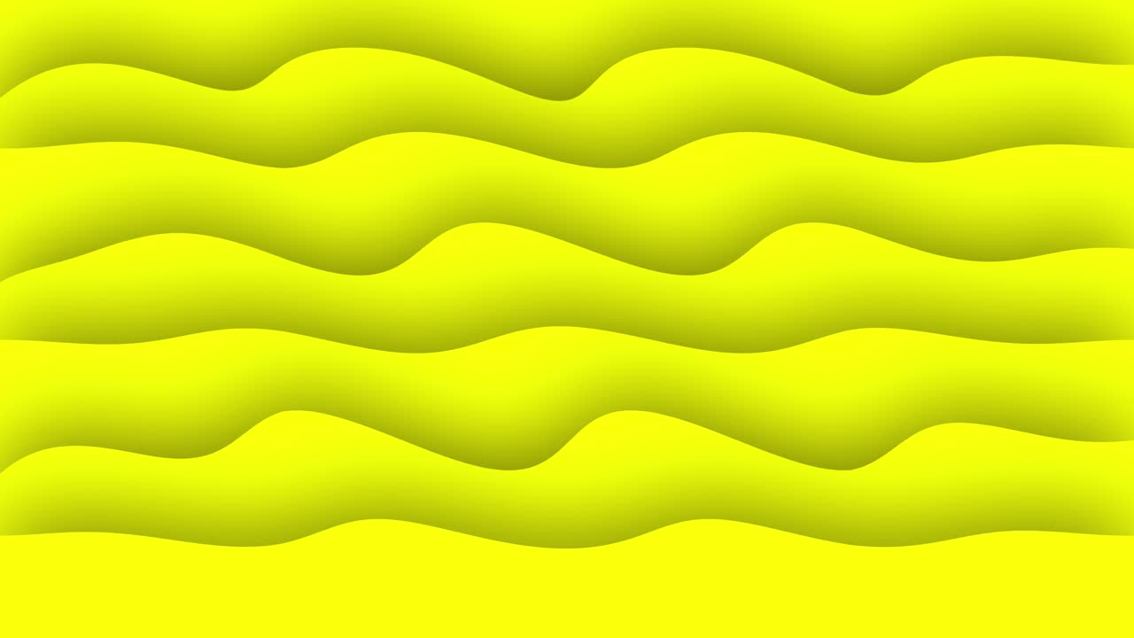 las ondas de papel naranja animación de video abstracto.