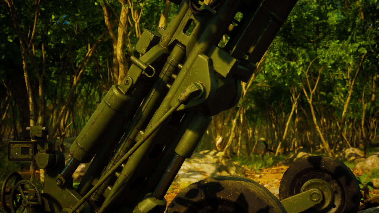 숲 속의 큰 대포