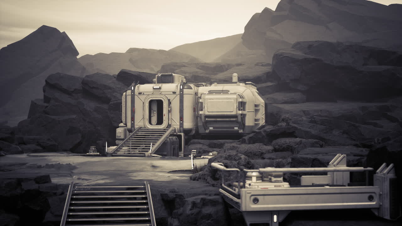 Transport and logistics environment with equipment and weathered containers
