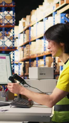 vertical video staff employs ai-generated software for order processing automation
