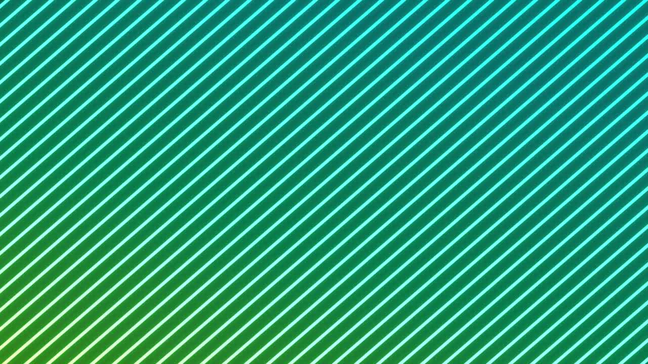 animación de líneas diagonales verdes de neón brillantes sobre un fondo negro