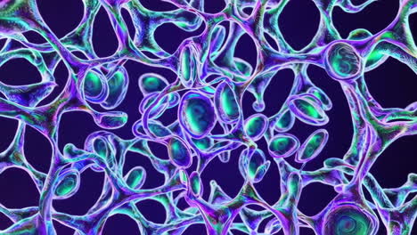 abstract representation of microscopic tissue cells