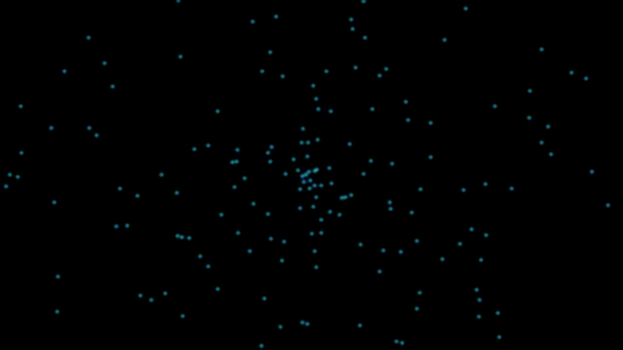 Sfondo Astratto in Movimento con Particelle Blu Luminose Fluttuanti