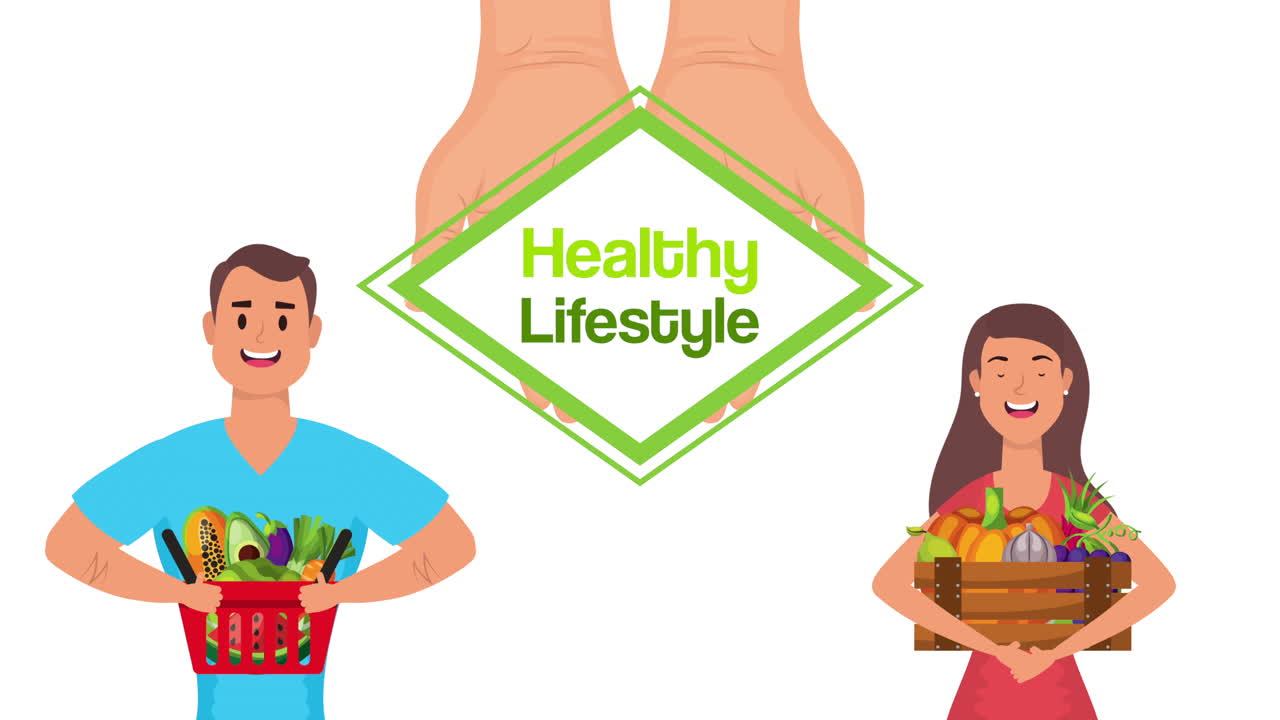 채식주의 음식을 먹는 부부 건강한 생활 방식