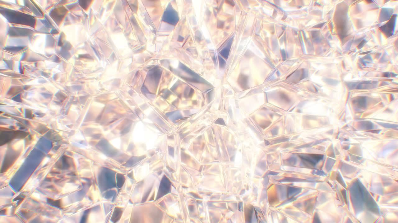 cristal de gema transparente estructura clara brilla luz de brillo abstracto - 4k sin costuras vj bucle de movimiento animación de fondo