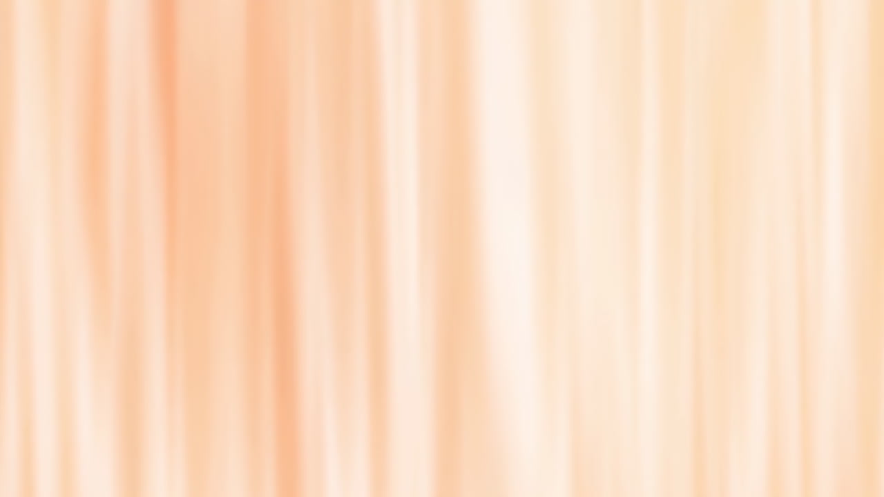 Soft Peach Curtain Backdrop With Vertical Satin Texture, Gentle Light Filtering, Subtle Gradient And Motion
