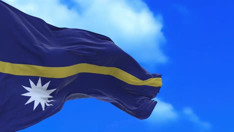 seamless loop of nauru flag.