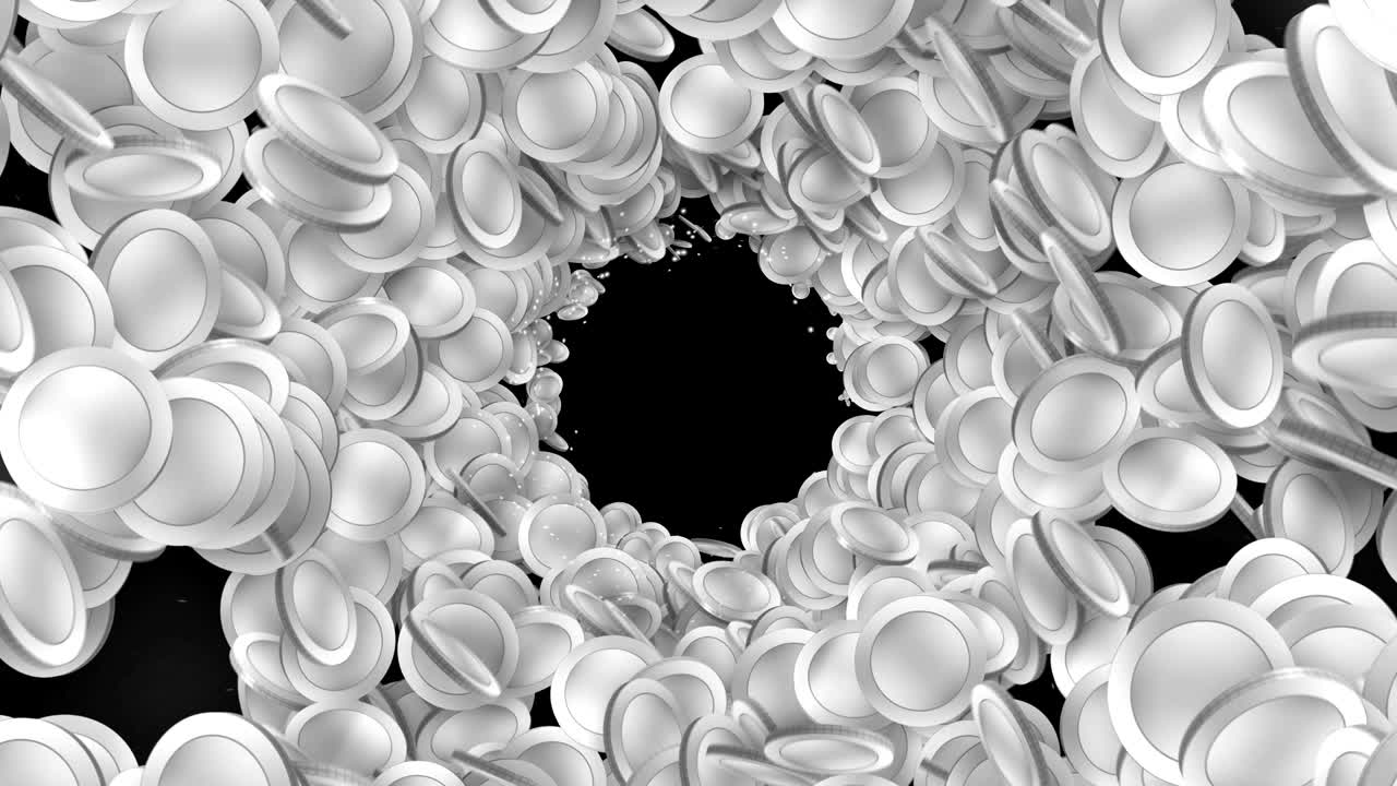 은 동전 입자, cg 애니메이션