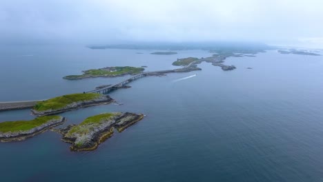 atlantic ocean road aerial footage norway