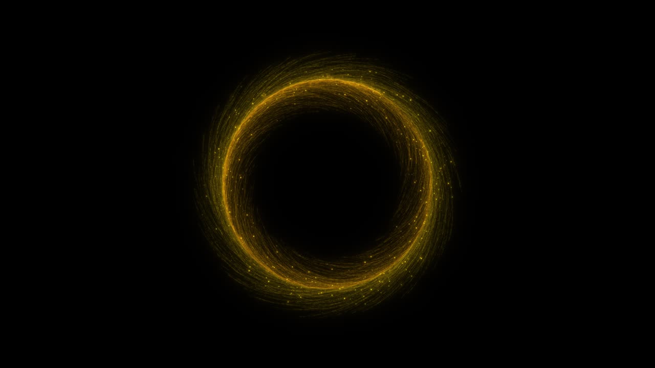 Golden Circular Sparkle Effect