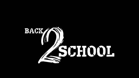 Animation-of-back-to-school-text-on-black-background