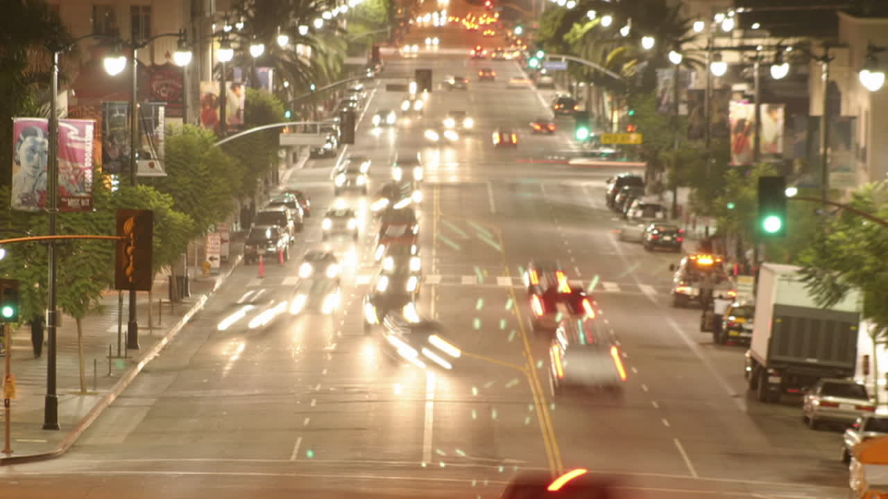 시내 지역 교통의 시간 경과