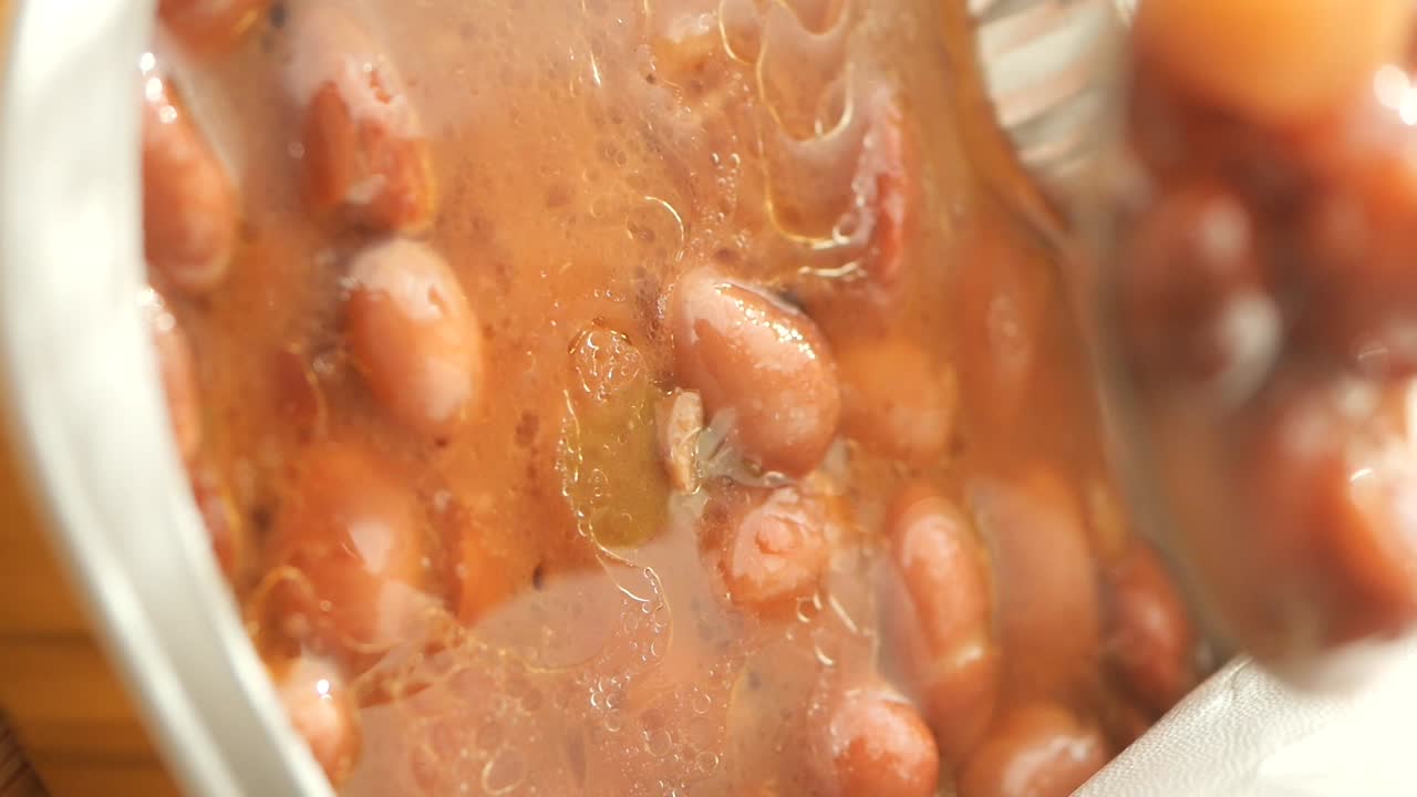 Canned Beans Close-up