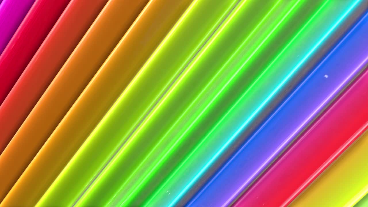 las rayas multicolores del arco iris se mueven cíclicamente. 72