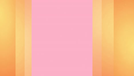 digital animation of lines of different orange shades moving against pink background