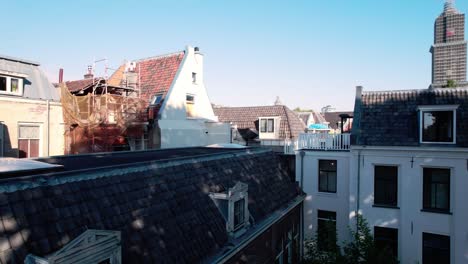 the historic city center in utrecht, netherlands