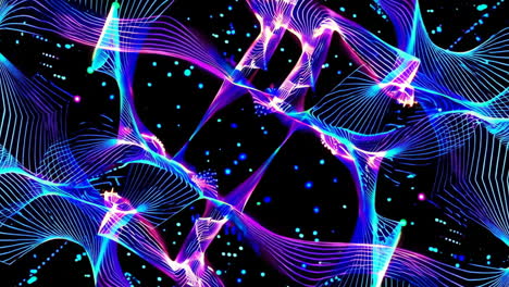 abstract neon lines