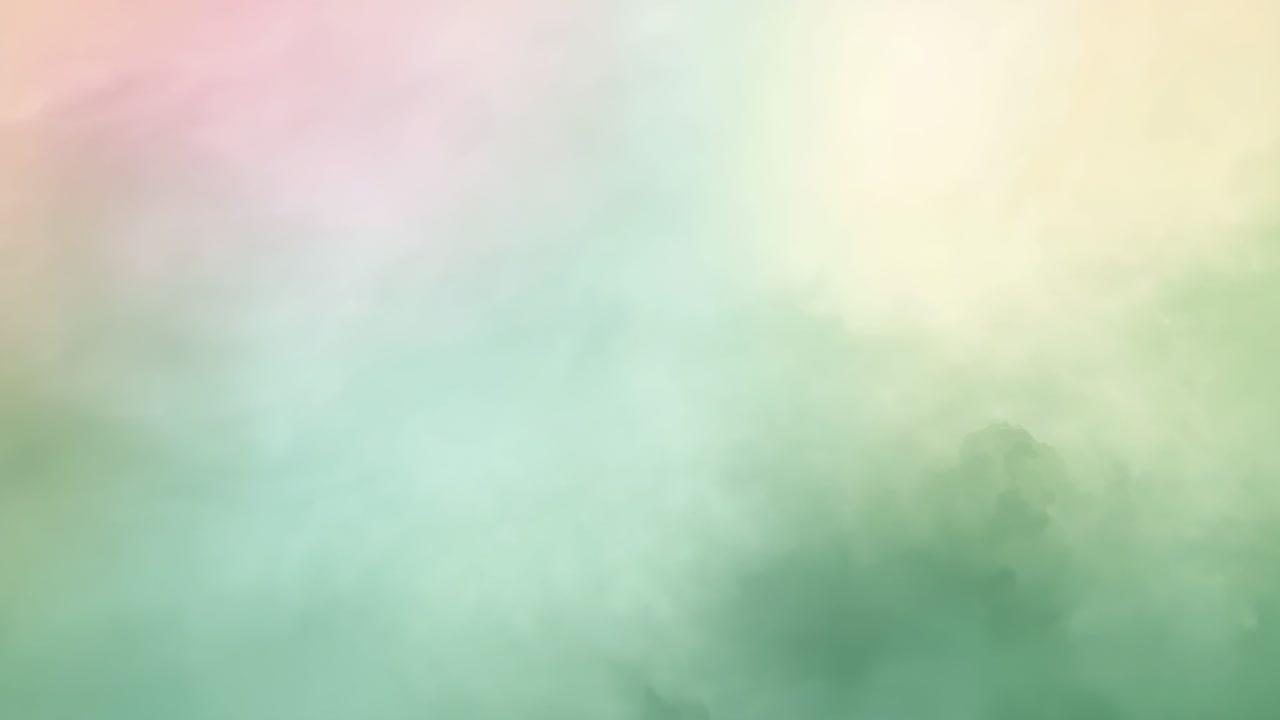 Starter afspilning, gentagen pastelgradient der ånder blødt på digital baggrund, skaber en rolig stemning.