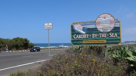 cardiff by the sea encinitas california public welcome sign