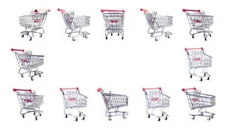 carrito giratorio de supermercado, sitio web de comercio electrónico carrito de compras giratorio