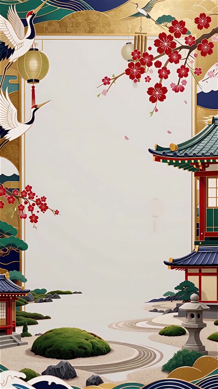 Sfondo Animato Cultura Giapponese 4K