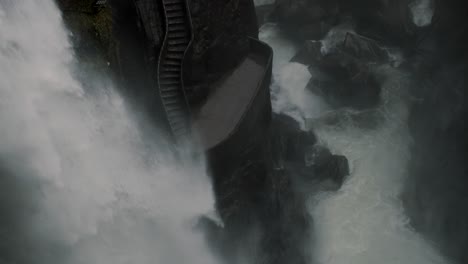 White-Water-Of-Surging-Pailon-Del-Diablo-Waterfall-In-Rio-Verde-Near-BaÃ±os-De-Agua-Santa,-Ecuador